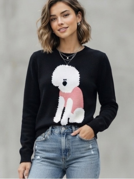 Anthropologie Sweaters - Anthropologie Dog Sweater Size M
